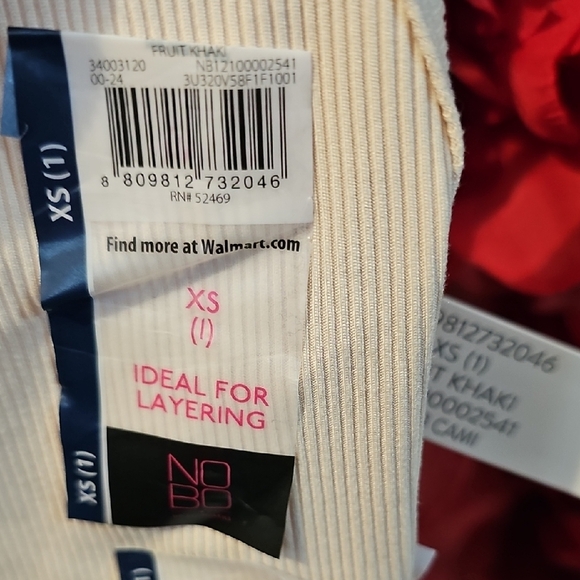 Np Boundaries Girls Cream Ribbed Tank Top Size XSmall - Picture 2 of 7